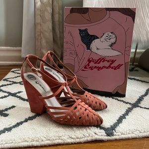 Jeffrey Campbell Pink Suede Laven Platforms Sz 8
